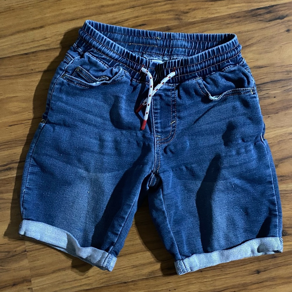 Wonder Nation Kids Bermuda Denim Jean Shorts Size Small (6-7) Unisex